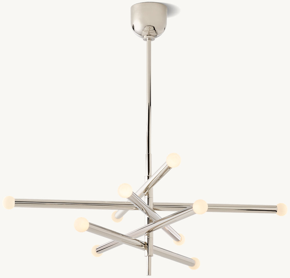 ROUSSEAU 10-LIGHT MOBILE ORB CHANDELIER