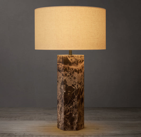 Sarezzo Hexagonal Table Lamp