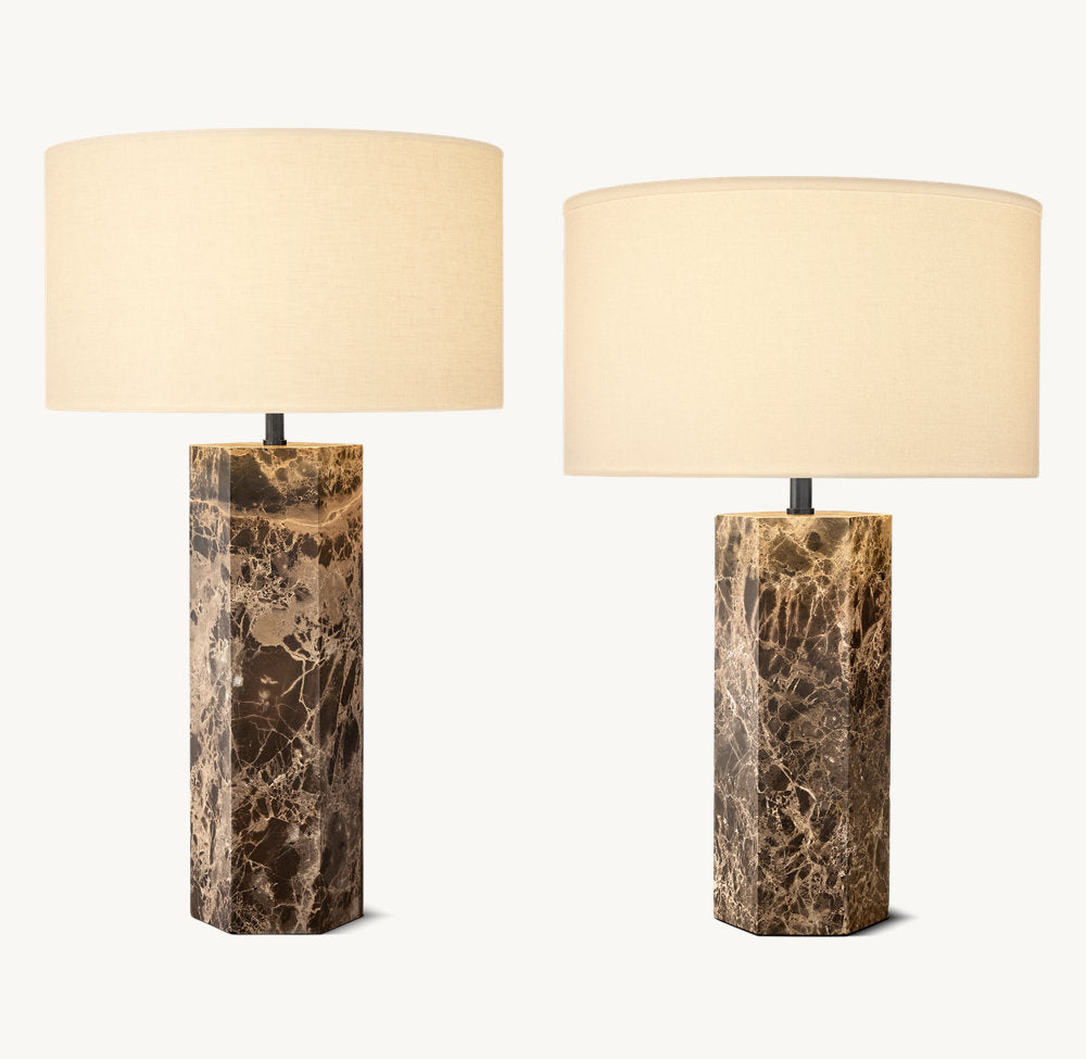 Sarezzo Hexagonal Table Lamp