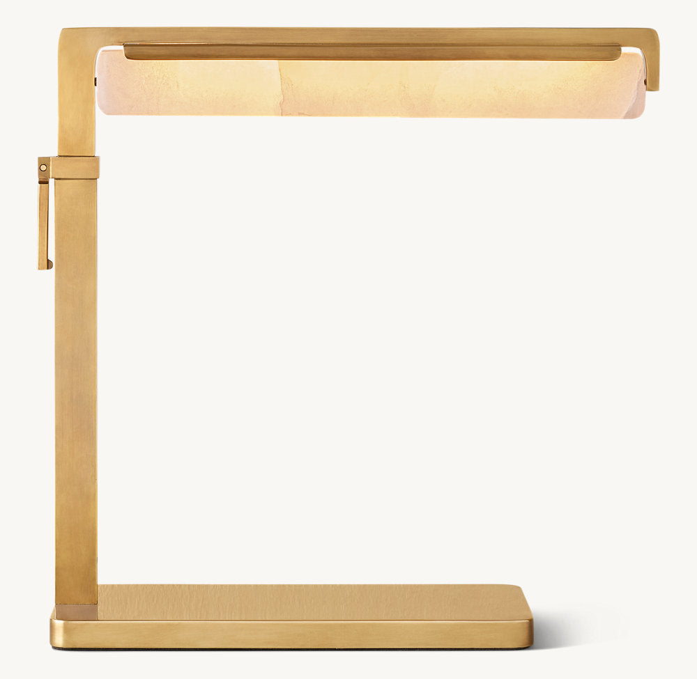 Audubon Alabaster Task Table Lamp