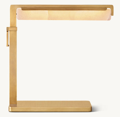 Audubon Alabaster Task Table Lamp