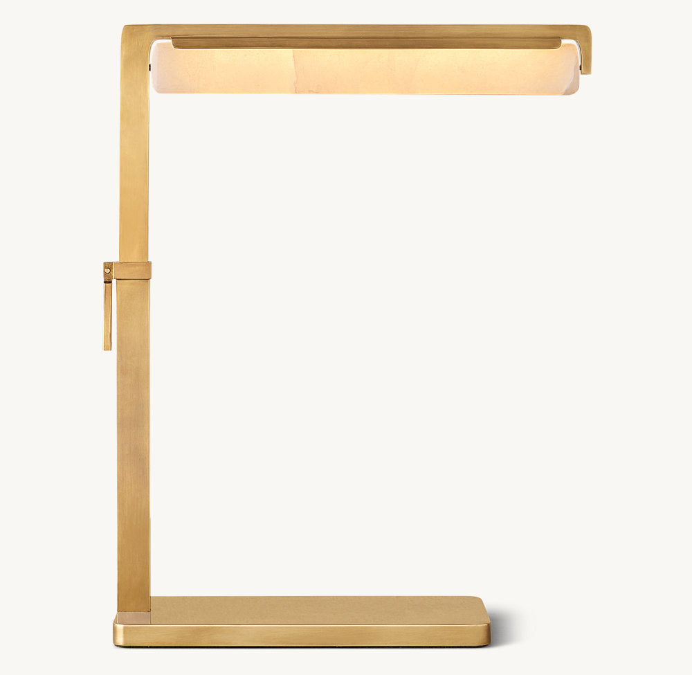 Audubon Alabaster Task Table Lamp