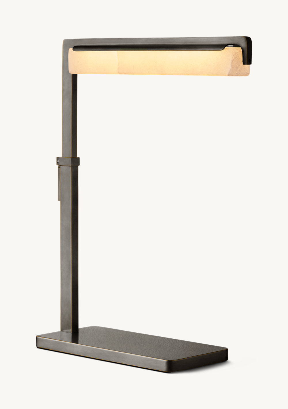 Audubon Alabaster Task Table Lamp