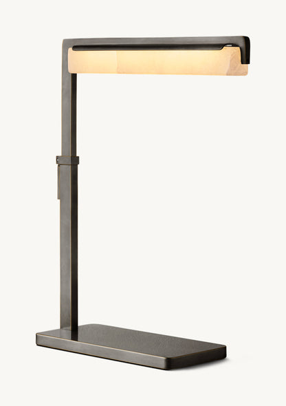 Audubon Alabaster Task Table Lamp