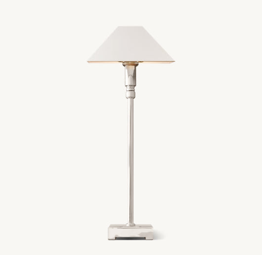 PYRAMID METAL SHADE TELESCOPING TABLE LAMP