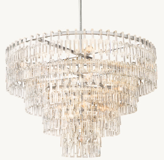 MARIGNAN TIERED ROUND CHANDELIER 48"