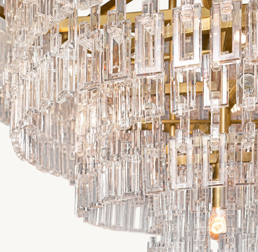 MARIGNAN TIERED ROUND CHANDELIER 48"