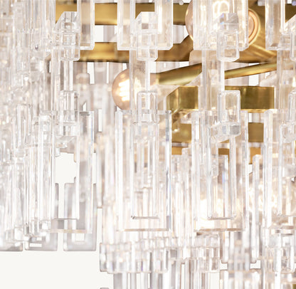 MARIGNAN TIERED ROUND CHANDELIER 48"